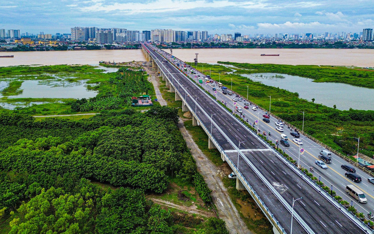 Hiện trạng giao thông trước ngày thông xe cầu Vĩnh Tuy 2, Hà Nội