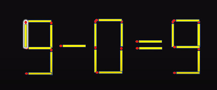 Thử tài IQ: Di chuyển một que diêm để -6-7=-6-0 thành phép tính đúng - Ảnh 1.