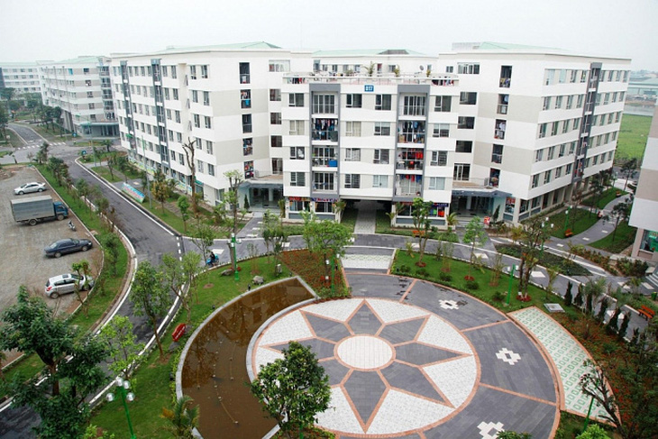 Có rất ít dự án nhà ở xã hội được xây dựng tại Hà Nội những năm qua, trong ảnh là khu nhà ở xã hội Đặng Xá, huyện Gia Lâm - Ảnh: B.N.