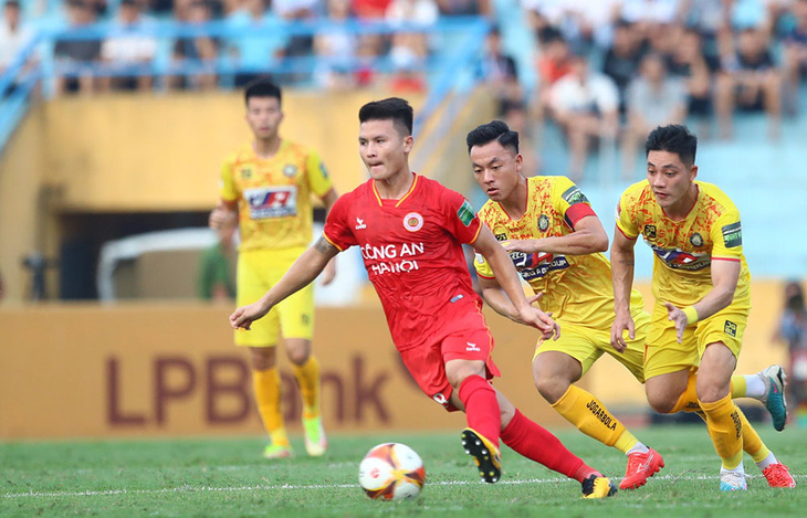 Quang Hải cùng CLB Công An Hà Nội tạo nên hiện tượng thú vị ở V-League 2023 - Ảnh: VPF