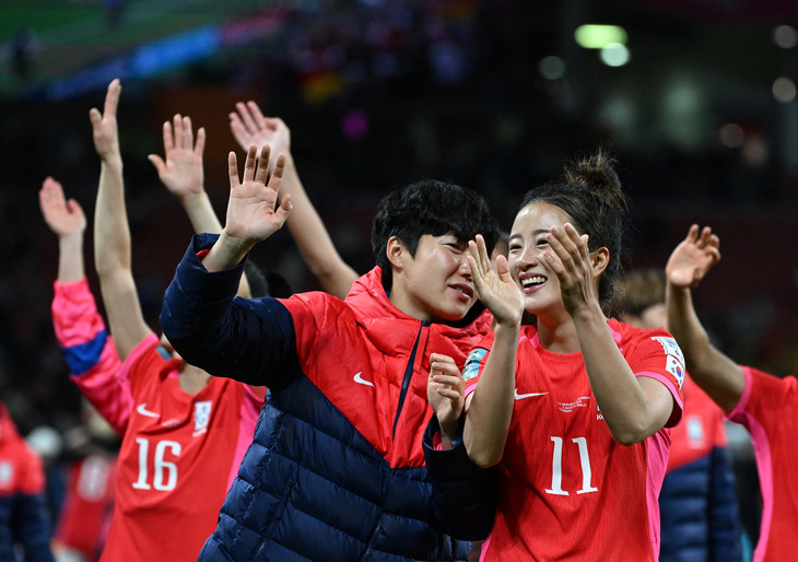 Tuyển nữ Hàn Quốc khiến Đức sớm chia tay World Cup 2023 - Ảnh: REUTERS