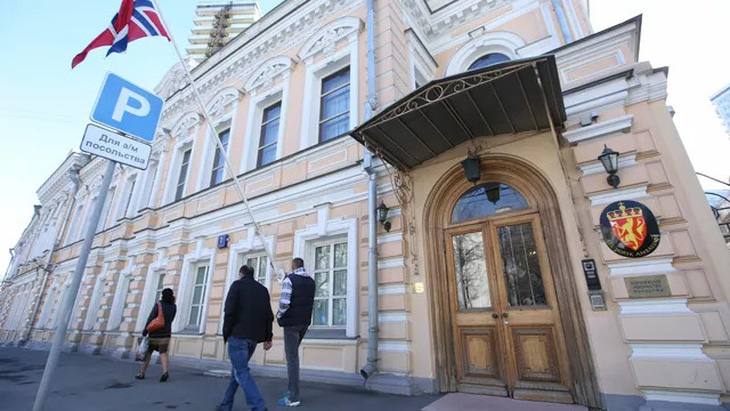 Tòa nhà Đại sứ quán Na Uy ở thủ đô Matxcơva, Nga - Ảnh: RIA NOVOSTI