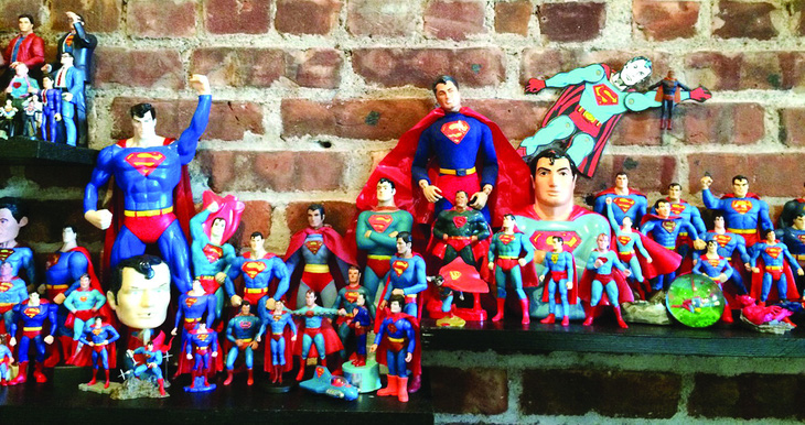 Bộ sưu tập mô hình Superman của Karl Heitmueller Jr.  Ảnh: 13thdimension.com