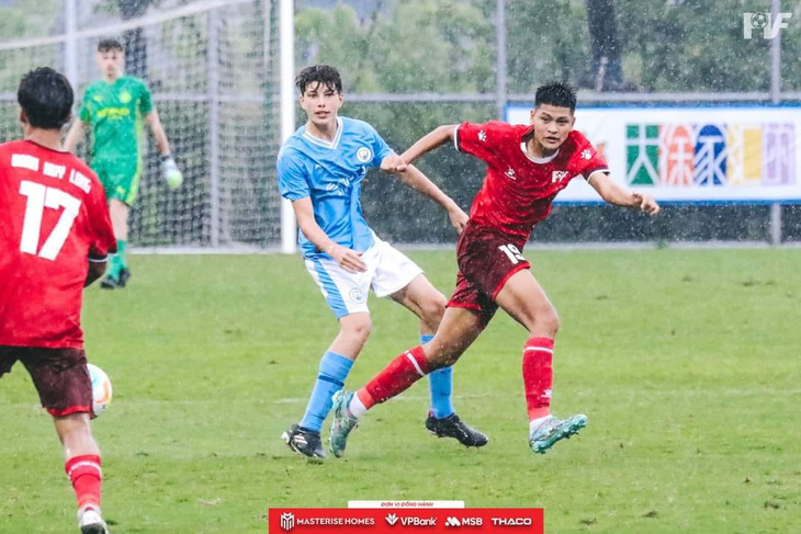 U16 PVF bất ngờ có chiến thắng trước U16 Manchester City ở Trung Quốc - Ảnh: Shanghai Future Star Cup