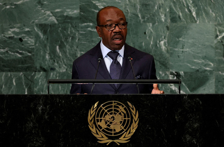 Tổng thống Gabon Ali Bongo Ondimba - Ảnh: REUTERS