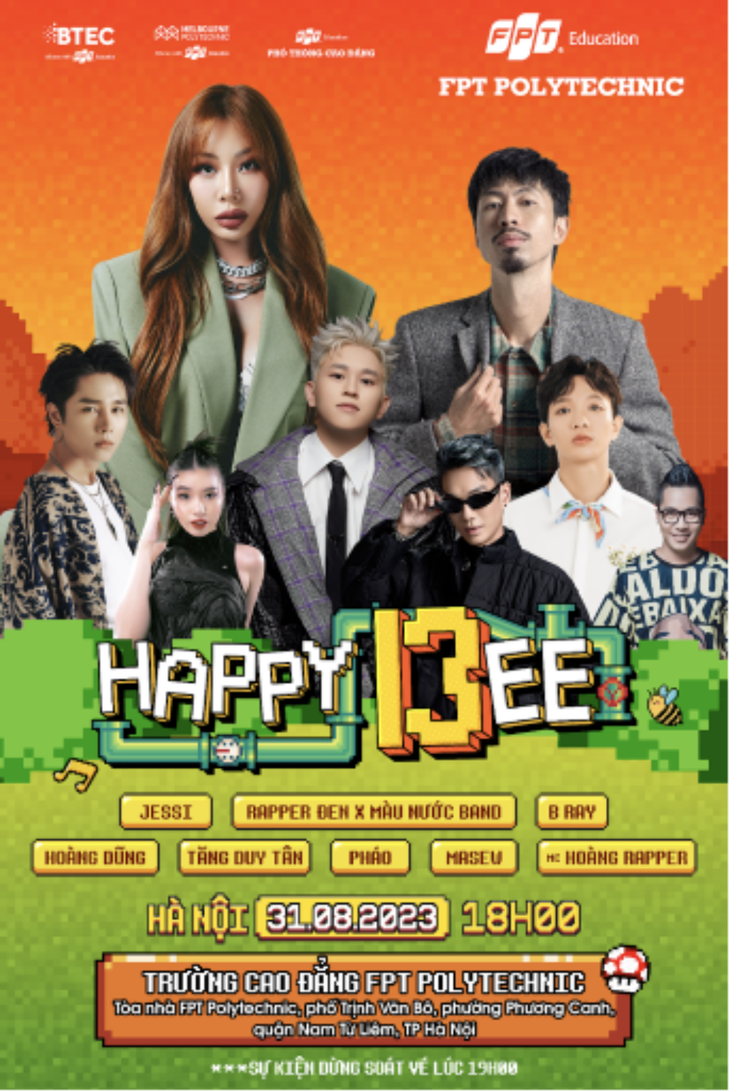 Chị đại K-pop sẽ tham gia đại nhạc hội sinh viên Happy Bee 13 cùng với dàn sao Việt: Đen, B Ray, Pháo, Masew, Tăng Duy Tân, Hoàng Dũng tại Hà Nội