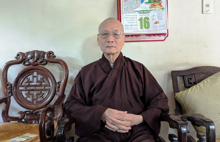 Hòa Thượng Thích Hải Ấn - phó trưởng Ban văn hóa Trung ương Giáo hội Phật giáo Việt Nam - Ảnh: NHẬT LINH