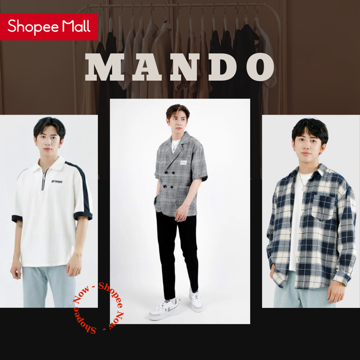 Ghé thăm gian hàng chính hãng của MANDO trong sự kiện siêu sale ngày 9-9, người dùng có thể mua áo sơ mi, áo phông, quần âu… với giá giảm đến 66%, chỉ còn từ 109.000 đồng