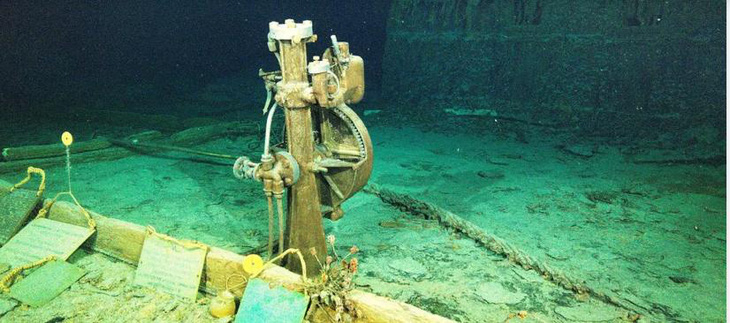 Where the Titanic's hull was attached - Photo: OCEANGATE EXPEDITION