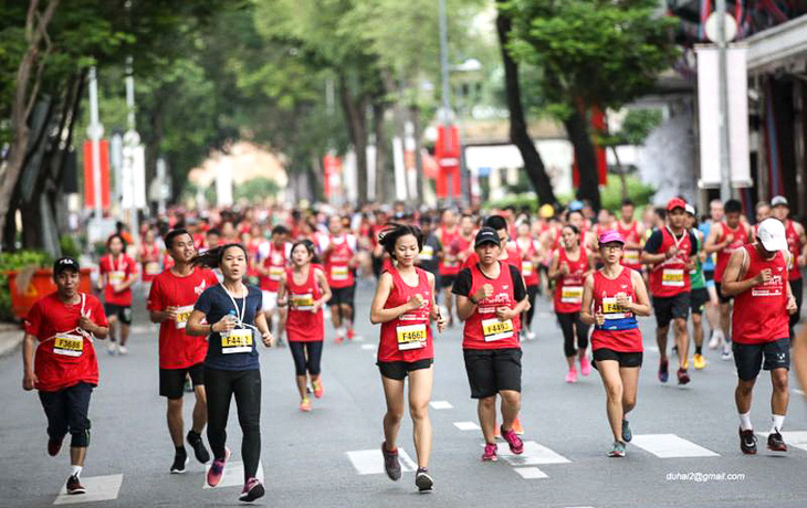 Cộng đồng chạy bộ đang nóng dần lên với Giải Hà Nội Marathon Techcombank mùa thứ 2 - Ảnh: NVCC