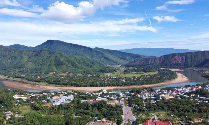 Huyện Nông Sơn nhìn từ trên cao - Ảnh: L.T.