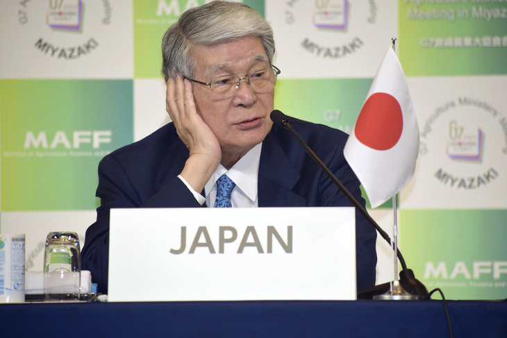 Bộ trưởng Nông - Lâm - Thủy sản Nhật Bản Tetsuro Nomura - Ảnh: AFP