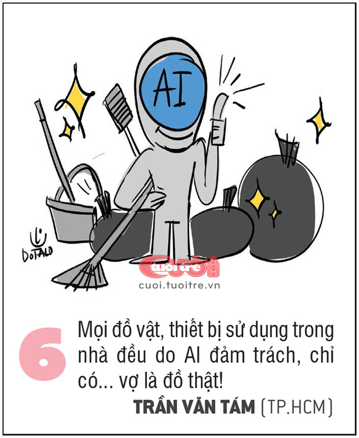 Mọi đồ vật, thiết bị sử dụng trong nhà đều do AI đảm trách, chỉ có... vợ là đồ thật! 