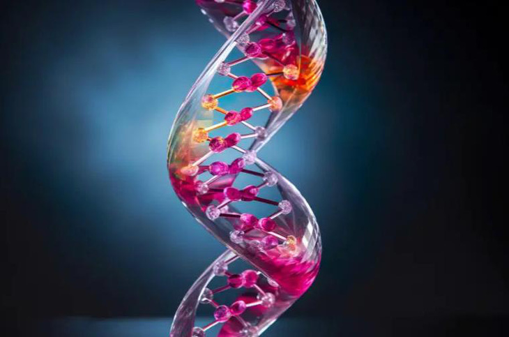 The 'skeleton' model of the new material is made from DNA and glass - Photo: ScienceDaily