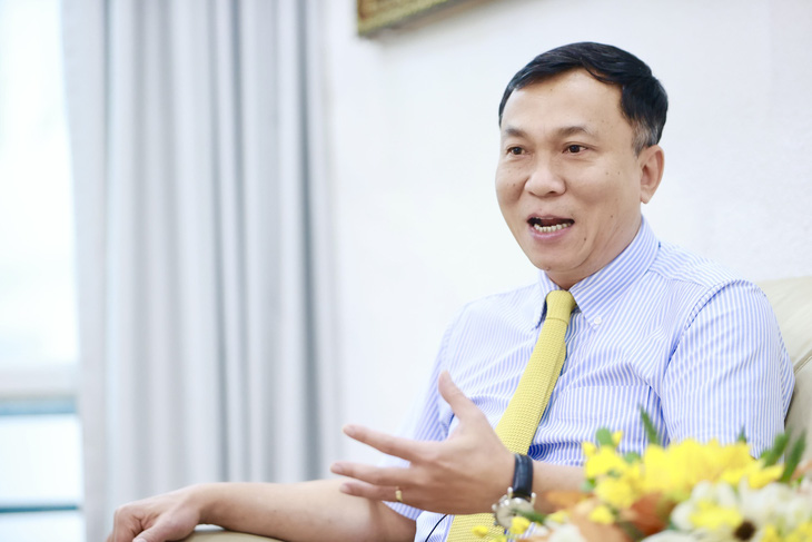 Chủ tịch VFF Trần Quốc Tuấn chia sẻ về kế hoạch giúp tuyển nữ Việt Nam dự World Cup từ 7 năm trước - Ảnh: NGUYỄN KHÁNH