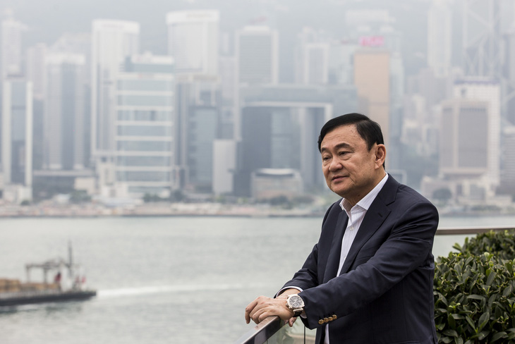 Cựu thủ tướng Thái Lan Thaksin Shinawatra trong ảnh chụp tại Hong Kong năm 2019 - Ảnh: AFP