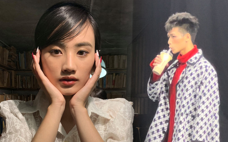 Kim Sơn nối dài drama với hoa hậu Ý Nhi khi catwalk cùng ly trà sữa