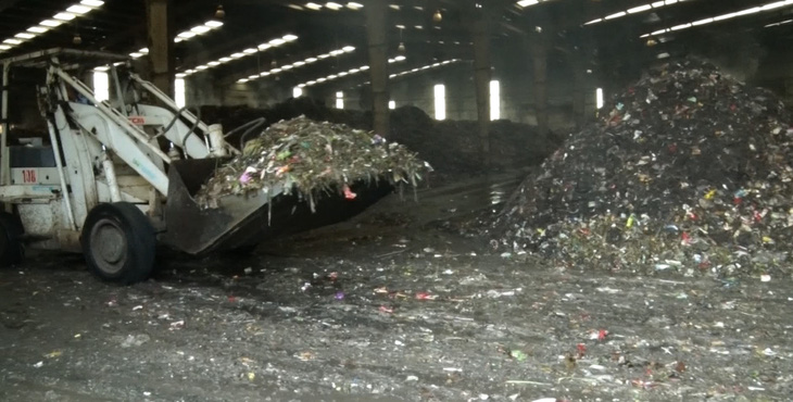 Một khu vực xử lý rác thải tại khu xử lý chất thải Quang Trung, huyện Thống Nhất - Ảnh: H.M.