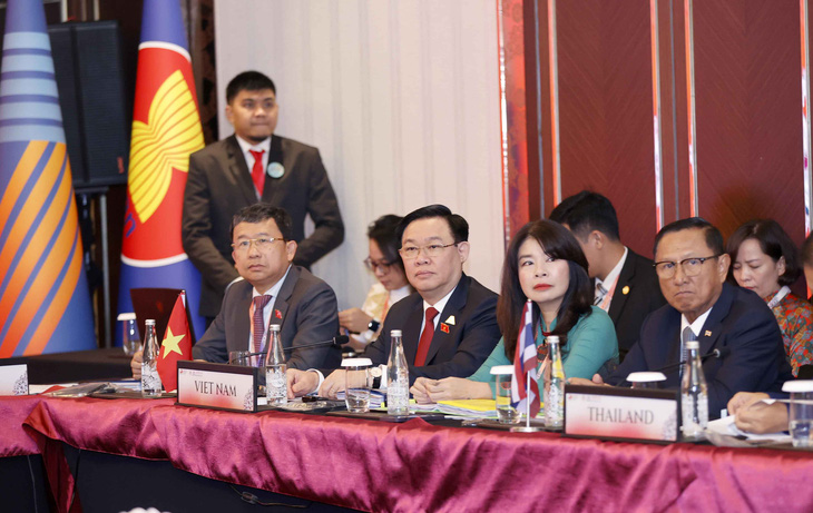 Chủ tịch Quốc hội Vương Đình Huệ tại phiên họp Ban chấp hành AIPA - Ảnh: Quochoi.vn