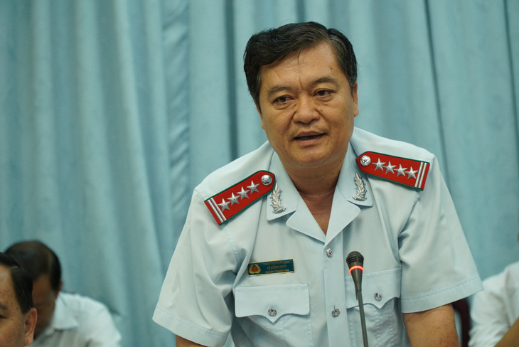 Ông Lê Đồng Khởi - chánh Thanh tra tỉnh Vĩnh Long - cho biết đã chuyển hồ sơ sang công an vụ vi phạm cho thuê đất tại Khu công nghiệp Bình Minh - Ảnh: CHÍ HẠNH