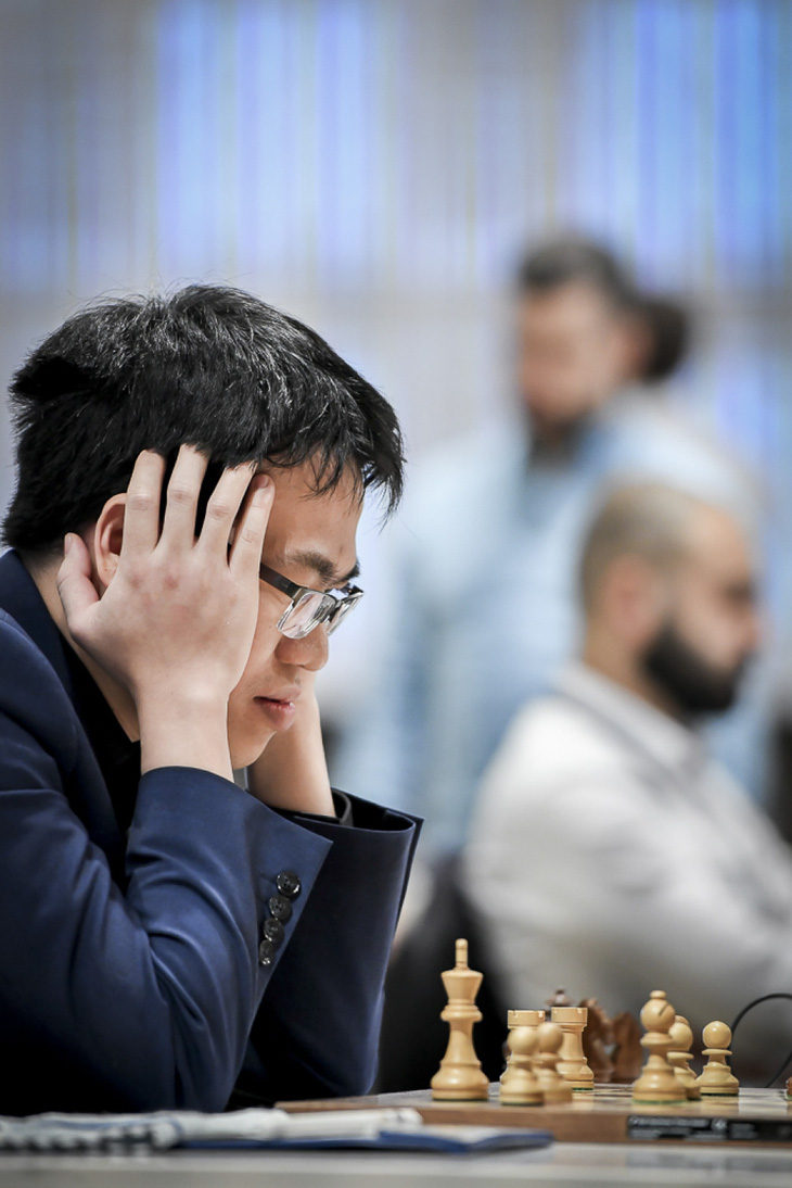 Lê Quang Liêm đã phải chia tay World Cup cờ vua 2023 ở vòng 3 - Ảnh: FIDE