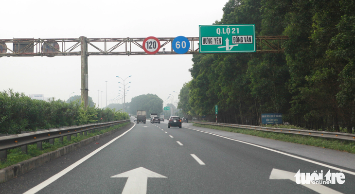 Cao tốc Cầu Giẽ - Ninh Bình (4 làn xe đầy đủ)  đang thu phí 1.500 đồng/PCU/km - Ảnh: TUẤN PHÙNG