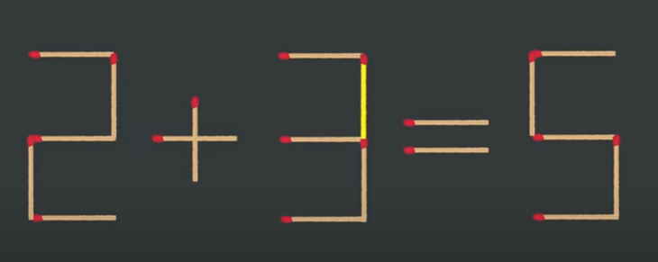 Thử tài IQ: Di chuyển một que diêm để 1+9=5+7 thành phép tính đúng - Ảnh 1.