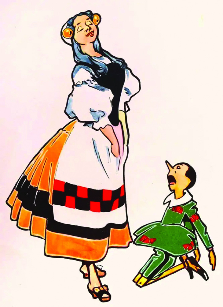 Minh họa Pinocchio của Attilio Mussino