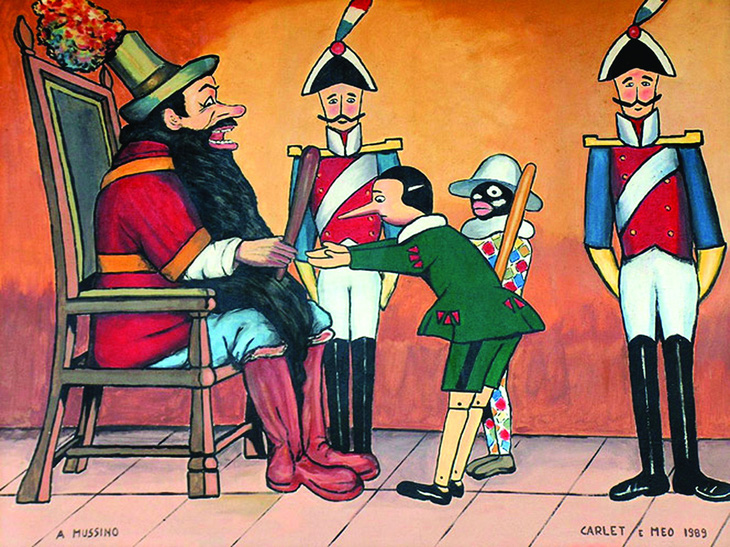 Minh họa Pinocchio của Attilio Mussino.