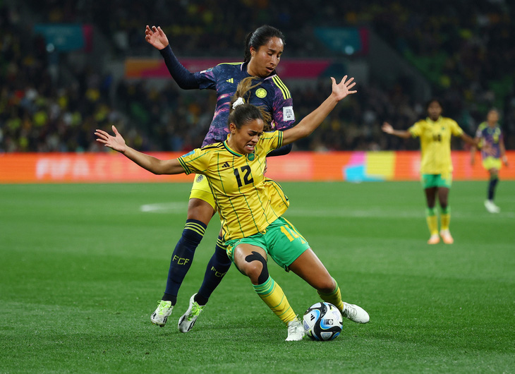 Việc tuyển nữ Colombia và Jamaica gặp nhau ở vòng 16 đội thực sự là một bất ngờ - Ảnh: Reuters