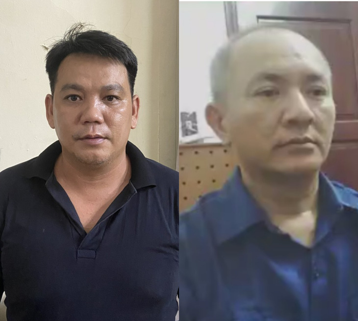 Nguyễn Phú Phát (trái) và Nguyễn Văn Tuấn lúc bị bắt - Ảnh: Công an cung cấp