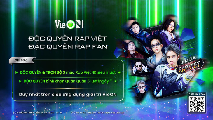 Bình chọn Quán quân Rap Việt Mùa 3, cơ hội nhận vé ‘Rap Việt All-Star Concert 2023’ - Ảnh 3.