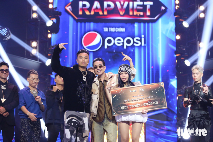 127.000 phiếu bình chọn 11,23% thí sinh giải ba của Rap Việt mùa 3 thuộc về Liu Grace - Ảnh: PHƯƠNG QUYÊN