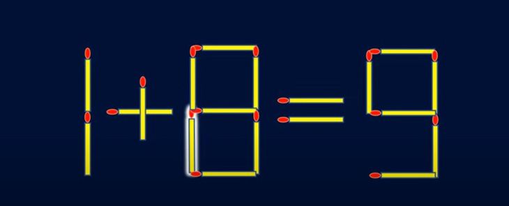 Thử tài IQ: Di chuyển một que diêm để 6+4=9-5 thành phép tính đúng - Ảnh 1.