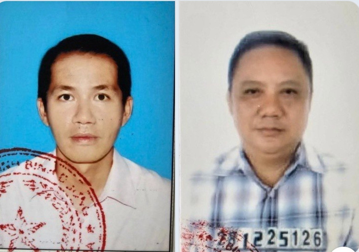Hai bị can liên quan khu dân cư gần sân bay Long Thành bị công an điều tra - Ảnh: C.A.B.D.