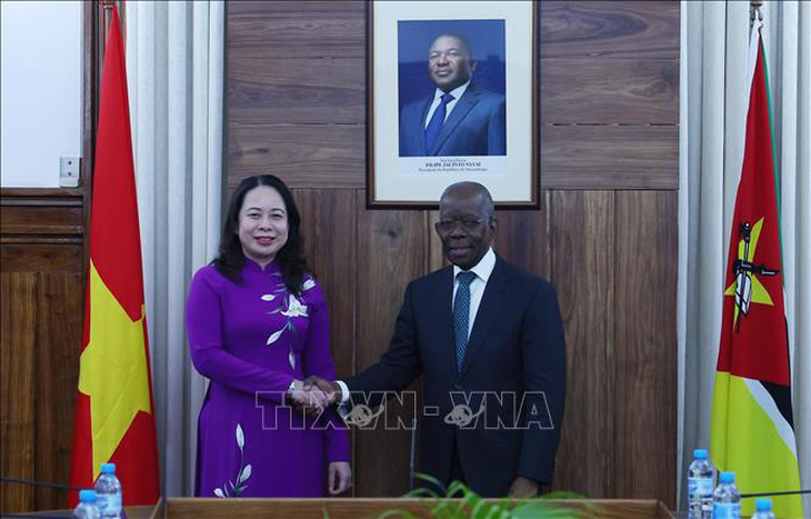 Phó chủ tịch nước Võ Thị Ánh Xuân hội đàm với Thủ tướng Mozambique - Ảnh: TTXVN