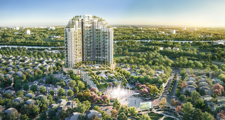 Xây dựng tòa tháp biểu tượng hơn 500 biệt thự sân vườn giữa mây trời tại Nghệ An - Tuổi Trẻ Online