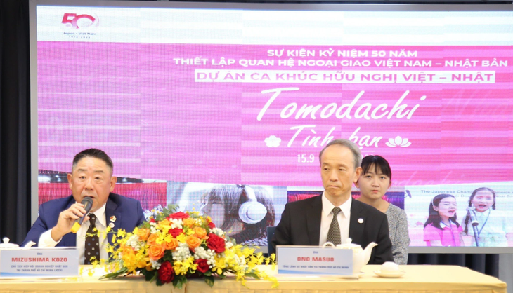 Công bố dự án Ca khúc hữu nghị Việt - Nhật “Tomodachi - Tình bạn” - Ảnh: BTC