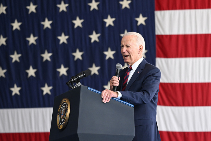 Tổng thống Mỹ Joe Biden phát biểu tưởng niệm 22 năm vụ tấn công khủng bố ngày 11-9-2001 - Ảnh: AFP