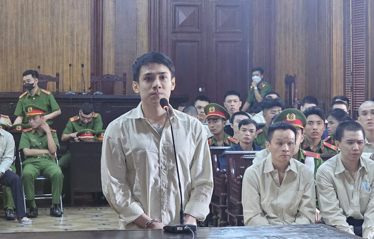 Bị cáo Mai Nguyễn Xuân Thành tại tòa - Ảnh: Đ.T.