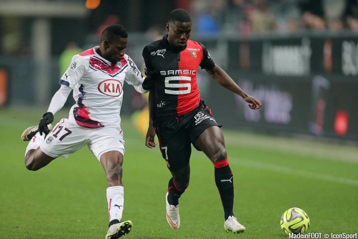 Ntep khi còn thi đấu cho CLB Rennes ở Ligue 1 - Ảnh: IconSport