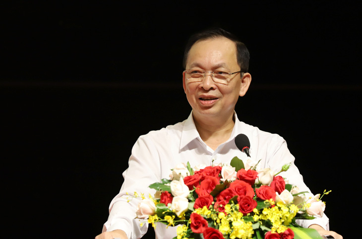 Phó thống đốc Ngân hàng Nhà nước Việt Nam Đào Minh Tú phát biểu tại hội nghị - Ảnh: CHÍ QUỐC 