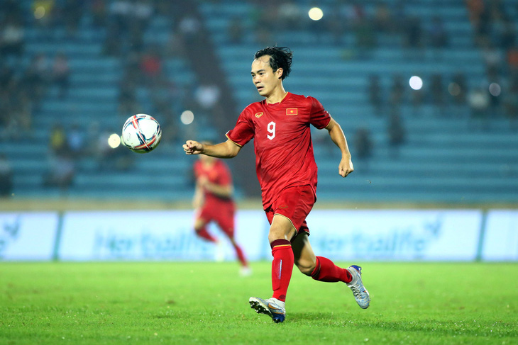 Trận giao hữu tuyển Việt Nam - Palestine (2-0) là lần trở lại thi đấu của Nguyễn Văn Toàn sau 3 tháng chấn thương - Ảnh: HOÀNG TÙNG
