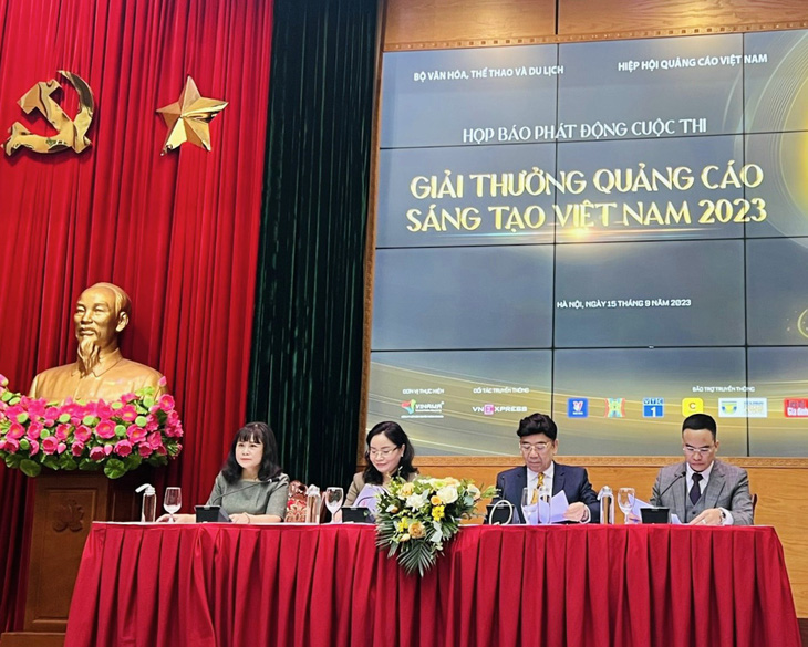 Họp báo phát động Giải thưởng Quảng cáo sáng tạo Việt Nam năm 2023 - Ảnh: VAA