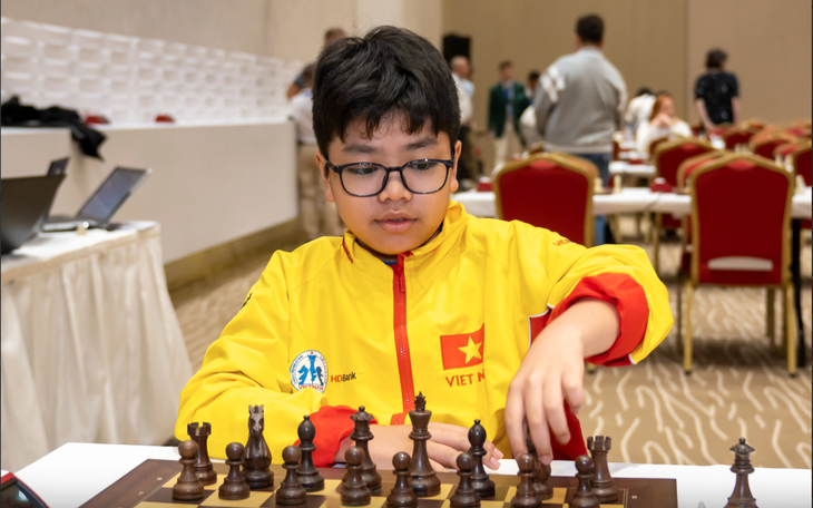 Kỳ thủ 12 tuổi Khương Duy vô địch Giải cờ vua xuất sắc quốc gia
