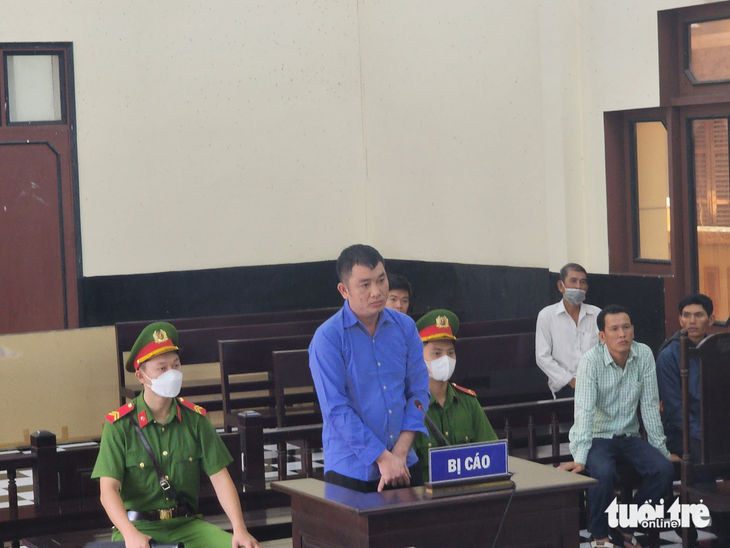 Trần Quốc Phú tại phiên tòa xét xử sơ thẩm - Ảnh: HOÀI THƯƠNG