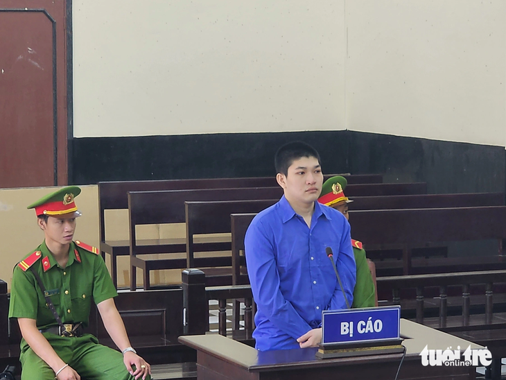 Bị cáo Lê Phong Hải tại phiên tòa xét xử sơ thẩm - Ảnh: HOÀI THƯƠNG
