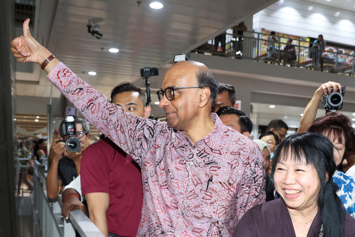 Tổng thống đắc cử Singapore Tharman Shanmugaratnam - Ảnh: REUTERS