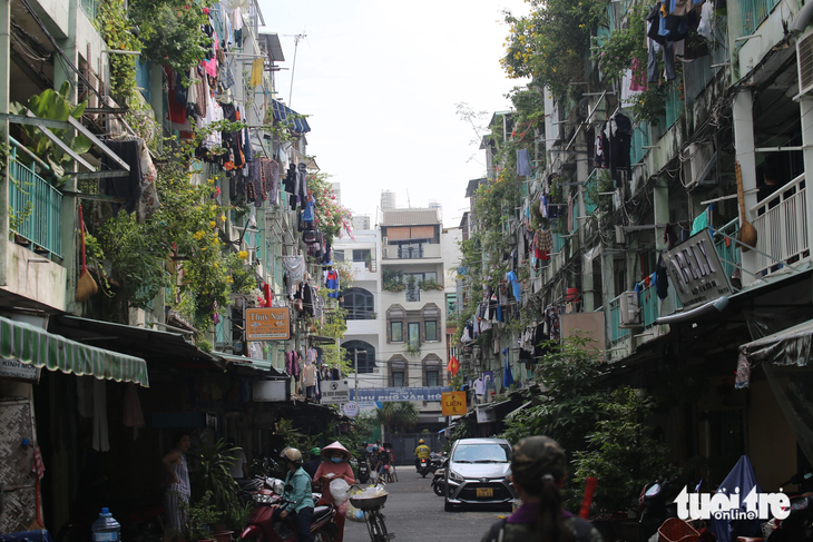 Chung cư cũ Nguyễn Thiện Thuật có 11 block với hơn 1.400 căn hộ