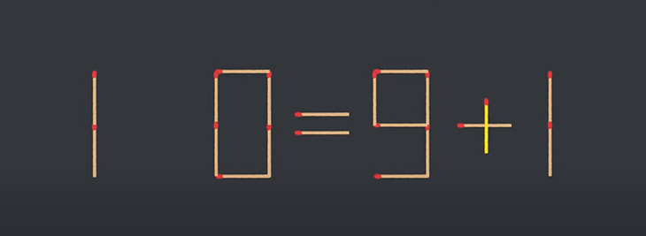 Thử tài IQ: Di chuyển một que diêm để 1-0=9-1 thành phép tính đúng - Ảnh 1.